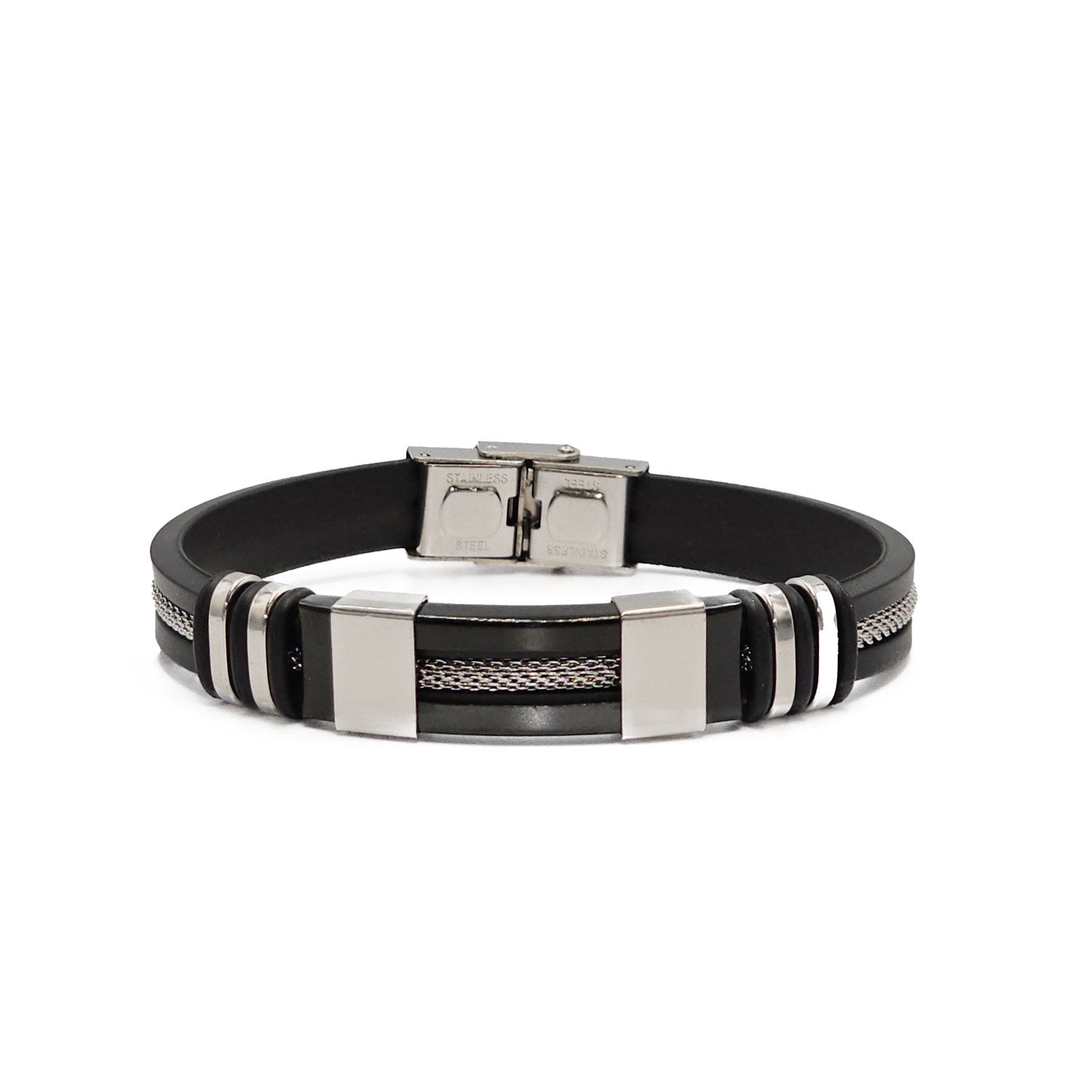 Armband Boston Edelstahl schwarz