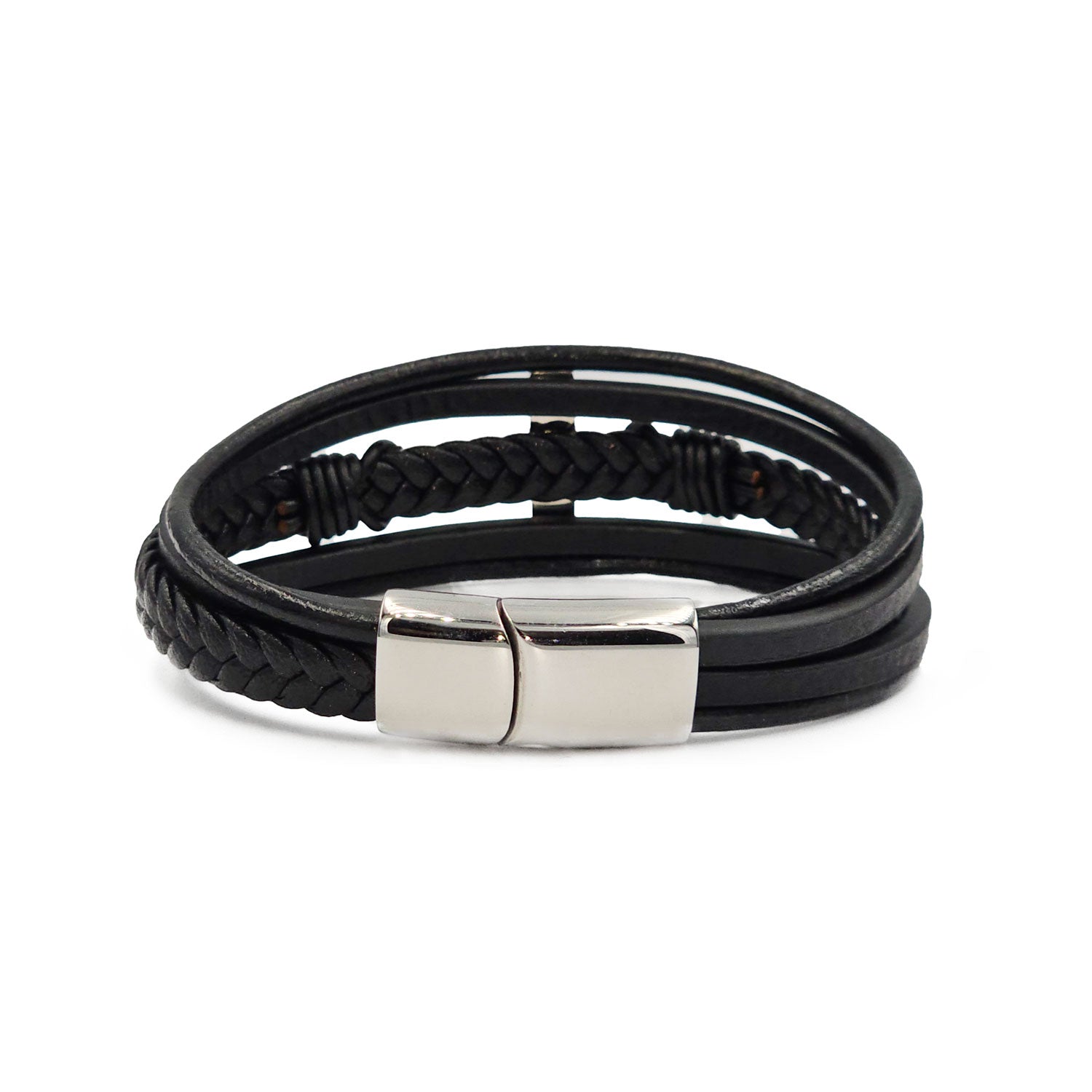 Lederarmband Alabama Edelstahl