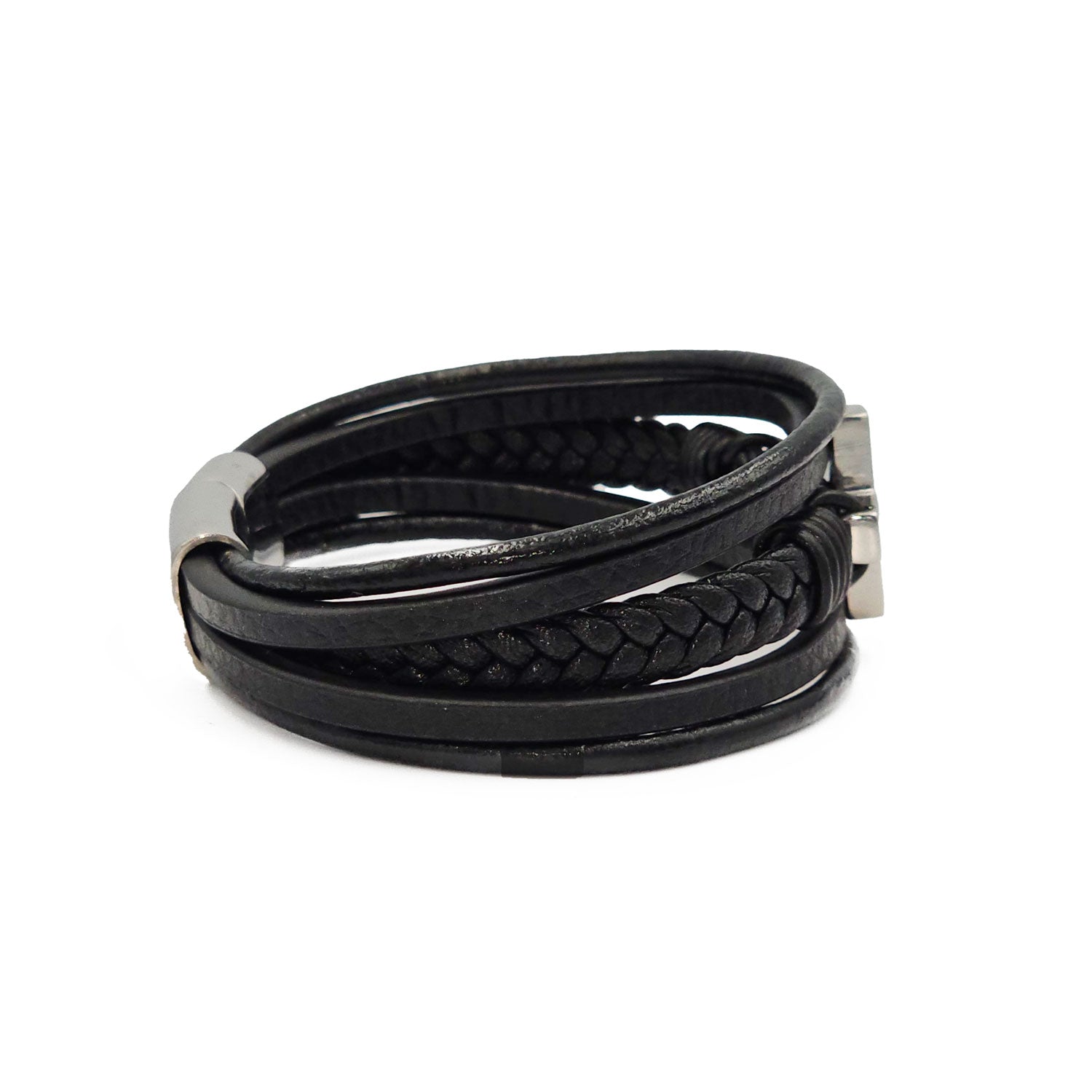 Lederarmband Alabama Edelstahl