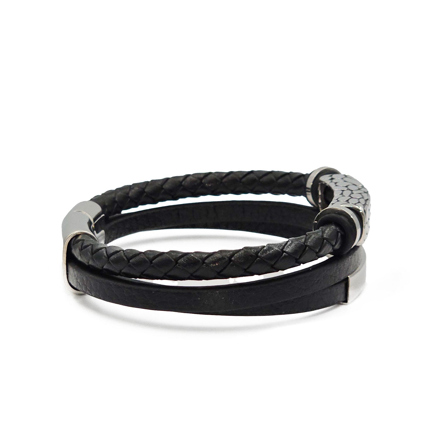 Lederarmband Texas Edelstahl