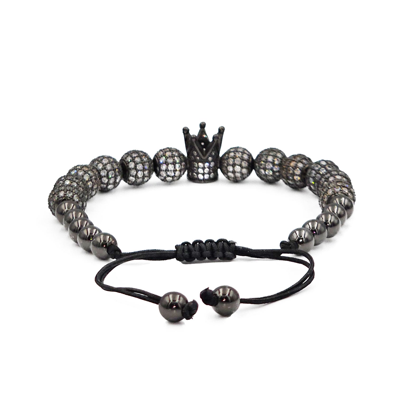 Perlenarmband Abu Dhabi Schwarz