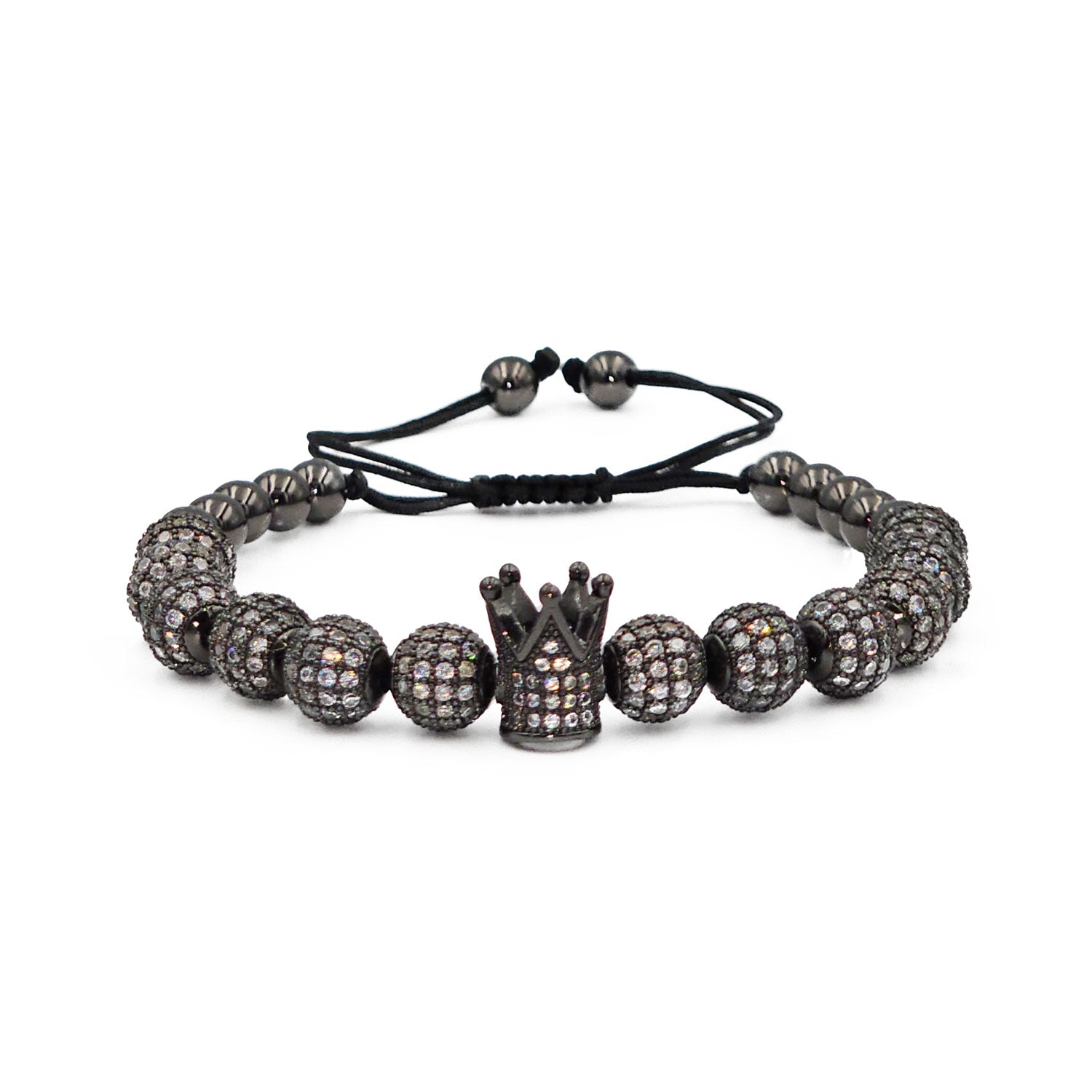 Perlenarmband Abu Dhabi Schwarz