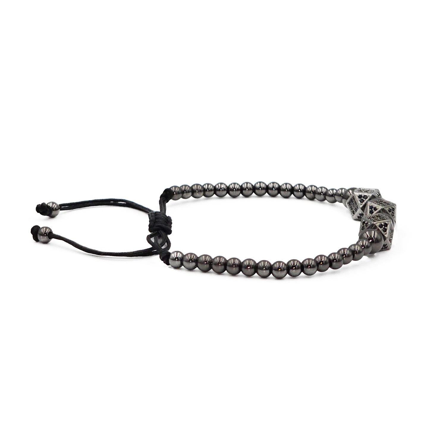 Perlenarmband Medina Schwarz