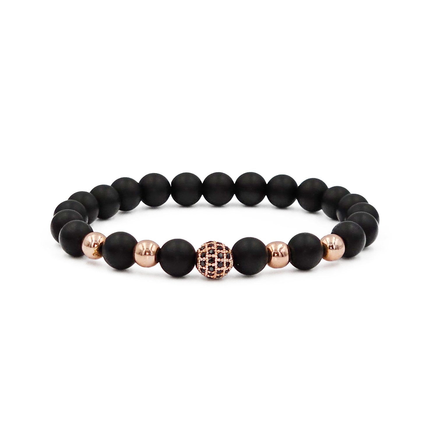 Perlen Armband Neapel Rosegold