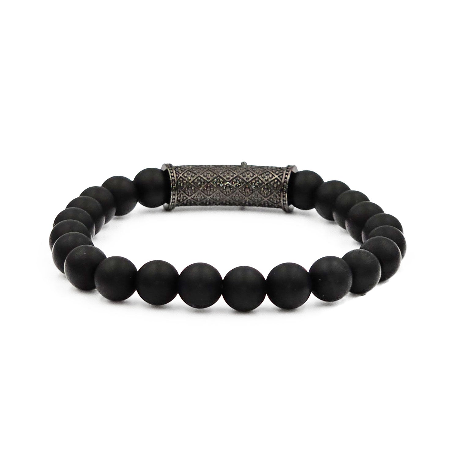 Perlen Armband Roma Schwarz