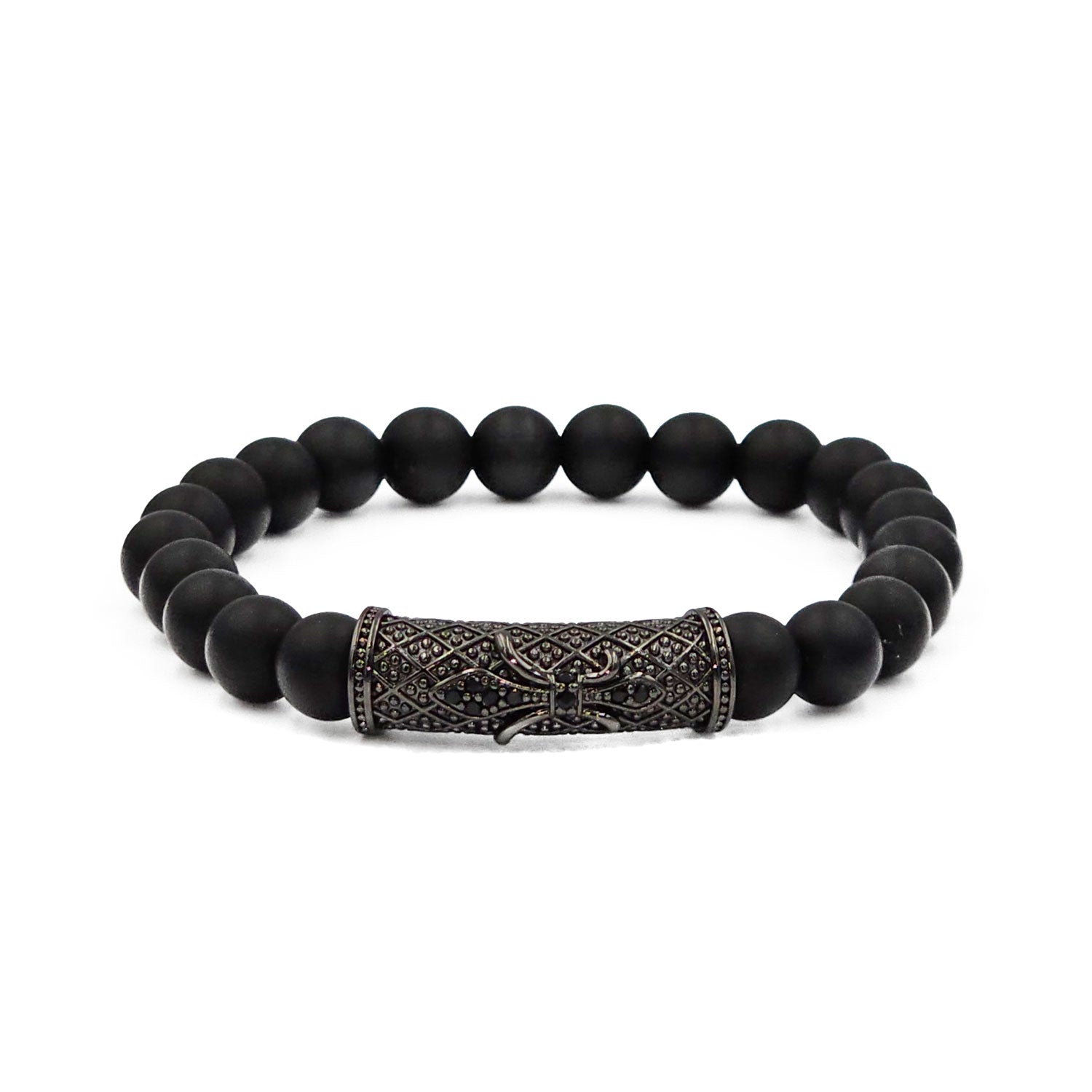 Perlen Armband Roma Schwarz